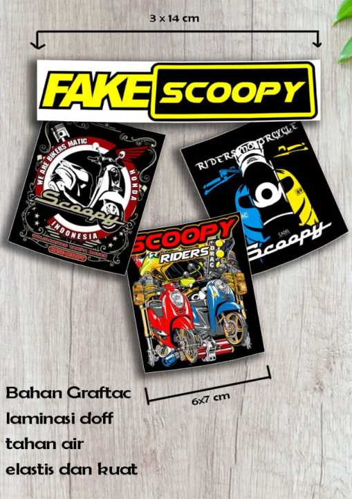 Stiker Motor Honda Scoopy Stiker Tempelan Motor Scoopy Lazada Indonesia