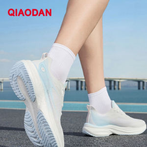 Qiaodan Qingsu PLUS รองเท้าวิ่งระบายอากาศสตรีการดูดซับแรงกระแทกกันลื่นน้ำหนักเบา QXB022252206