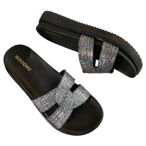 New Stylish Slippers Womens Summer Outwear Indoor and Outdoor Home Bath Non-Slip Deodorant New Homehold Platform Slippers