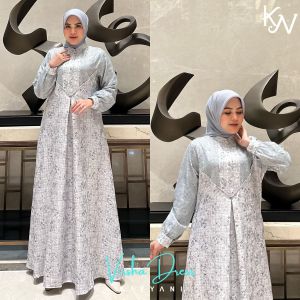 DRESS GAMIS MODE VIRSHA TERBARU BY KAYYANI 100%ASLI REAL ADA MODE GAZIA YARA