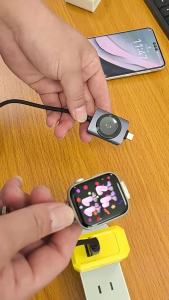 OLAF | Cáp Sạc Không Dây 100W 2 Trong 1 Type C Sang Type C Sạc Nhanh Cho iPhone 15/16/17 iPad iWatch Cáp USB C Bện