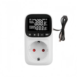 Tuya WiFi Thermostat Switch EU US UK FR AU Plug Temperature Controller Socket AC110-240V Timer Outlet LCD Thermometer Regulator