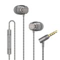 SoundMAGIC E11C Wired Earbuds With Microphone HiFi Stereo Earphones Noise Isolating in Ear Headphones Powerful Bass Tangle Free Cord Gunmetal Black. 