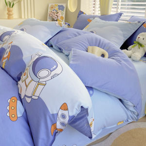 Pure Cotton Bed Sheet Cover Single Piece 150x200x230 Double Person Student Dormitory Quilt Cover 180x200 Bedding Accessories