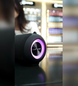 IL - Speaker LENYES S825 Colorfull Lights Wireless Speaker Bluetooth 5.3 Portable Hifi Stereo DSP TWS