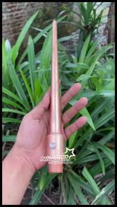 Paket alat penangkal petir 30cm plus pipa support galvanise 60cm dan sock isolator teflon sambungan tombak penangkal petir