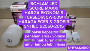 Lampu LED Bohlam LED Cahaya Putih MAXXI Low Voltase 5W 10W 15W 20W 30W 40W 50W PAKET 10 PCS