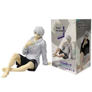 Bandai | 9cm Anime Blue Lock Nagi Seishiro Figure PVC Cute Table Doll Decoration Model Toys Kids Gift