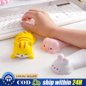 【Local delivery】 Soft Silicone Mouse Pad Wrist Support Hand Rest Wrist Protector Toy Cute Cat Dog Pig Rabbit Desk Pendant Decoration