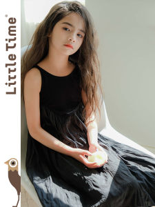 Sleeveless Halter Little Girl Dress