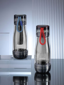 Zoku Double Layered Glass Water Bottle Portable Insulated Heat Resistant Student Creative Cute Simple Design Handy Cup