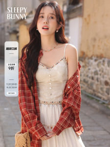 Áo Vest Ren Cổ Chữ V Ôm Vừa Vặn Cho Nữ Sleepy Rabbit Lan Khuê White Lace Crop Top Thời Trang Mùa Hè Thường Ngày Áo Khoác Ngoài