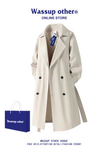Mid-length British Style Mens Coat