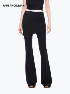 ANN ANDELMAN | Black Yoga Pants Dress Skirt Combination