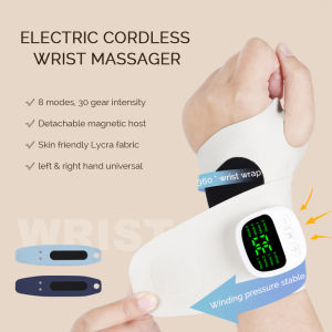 Foreverlily | EMS Wrist Massager Electric Vibration Hand Guard Band Wrist Strap Microcurrent Relieves Tenosynovitis Massage Machine