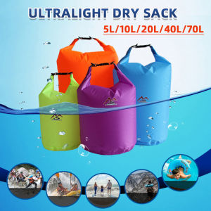 Ultralight Dry Sack 5/10/20/40/70L Floating and Lightweight Waterproof Bags for Kayaking Boating Fishing Swimming and Camping