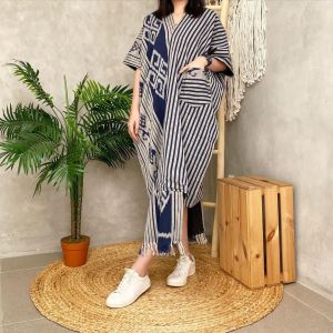 dress tenun jepara terbaru || baju tenun wanita kekinian || dress midi tenun troso jepara