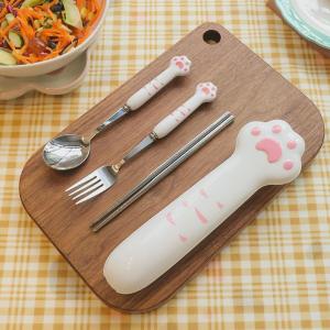 FUXIANHAO | Cute Cat Claw Kids Cutlery Set