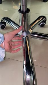 NSB OFFICE อะไหล่เก้าอี้ ขาเก้าอี้สํานักงานชุบโครเมี่ยม 10 ล้อ ขนาด 26 นิ้ว พร้อมลูกล้อ (รองรับน้ําหนักผู้นั่งได้ถึง 150 กก.)