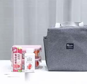 Tas Bekal Tahan Panas/ Tas Bekal Makanan Jumbo / Tas Bekal Jumbo Anti Air Makanan Bento Elegan Aluminium Foil / Lunch Cooler bag