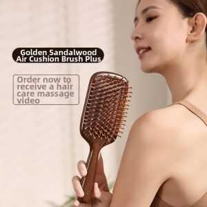 RHOS | Scalp Air Cushion Massage Comb Large Wooden Comb