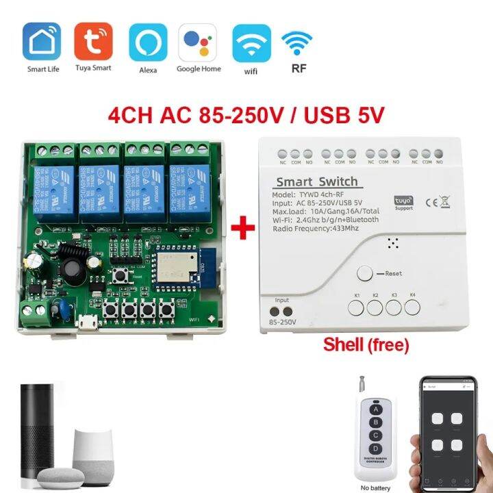 Tuya Smart Switch Wifi Diy V Rf V Ch Tuya