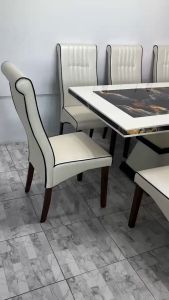 โต๊ะทานข้าวพร้อมเก้าอี้ 8 ที่นั่ง TOP 1000x1800 MM