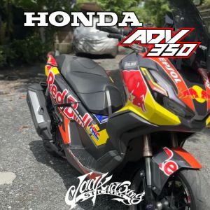 Honda ADV 350 2021-2023 ลาย Red Bull V2 สติ๊กเกอร์แต่งลายรถ - พิมพ์เพื่อนและรุ่นที่มีความเป็นมาก