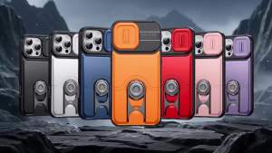 Case For iPhone 17 / 16 / 15 / 14 / 13 / 12 / 11 Pro Max / iPhone 16 / 15 / 14 Plus Shockproof Phone Case with Slide Camera Cover For iPhone 17 Pro Max / iPhone Air / 16e / 17e Heavy Duty TPU PC Protective Cover with Finger Grip Kickstand