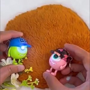 Payoe I LOVE YOU Gantungan Kunci Mainan Bercahaya Monster University Mike Keychain