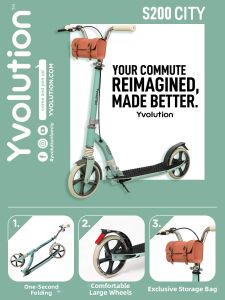 Yvolution | Adult and Big Kids Scooter Two Wheels