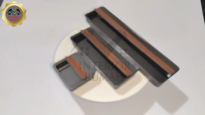 Handle Recessed Tarikan Tanam 6509 Grey Gold Corak Coklat Kabinet Laci Lemari Nakas Furniture Rumah