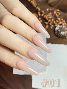1pcs WS Y2K Nails Popular Colors Ice Transparent Nude Color Gel Nail Polish New Style White Gentle Nude Pink Nail Salon Nail Art