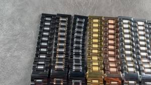 12/13/14/15/16/17/18/19/20/21/22/23/24mm Curved End Universal Strap Solid Stainless Steel Watch Bands for Tissot Butterfly Clasp