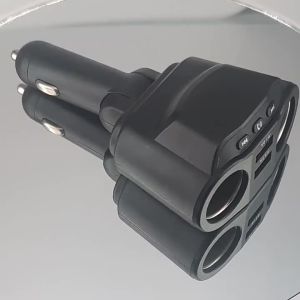 Bộ Chia Ổ Cắm Bật Lửa Thuốc Lá Trên Ô Tô Bộ Sạc Nhanh QC3.0 Dual USB 3.1A Bộ Sạc Nhanh Có Màn Hình Kỹ Thuật Số Bộ Chuyển Đổi Nguồn Cho Tất Cả Điện Thoại
