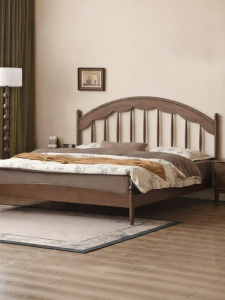 WEISHA | Giường Gỗ Phong Cách Vintage Đơn Giản 1.8m