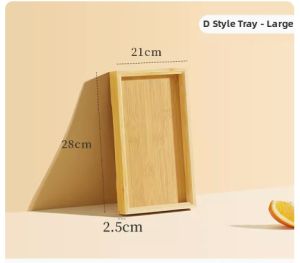 Rectangular Wooden Tea Tray Bamboo