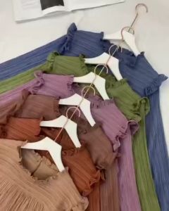 Kanya Blouse Crinkle Lady Shena Atasan Wanita Korean Style Daisy Blouse Moreo Blouse