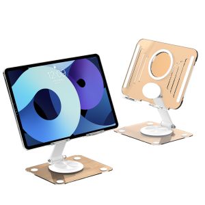 Transparent Acrylic Stand for Phones and Tablets with 360-Degree Rotation YN262
