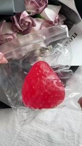Mango Strawberry Soft Fruit Squishy Squeeze Fidget Toy Slow Rising Hand Stress Relief Decompression Home Office Holiday Gift