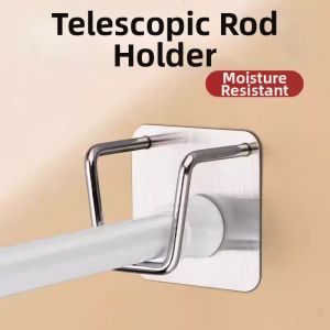 TANGJIXIONG | No-Drill Stick-on Curtain Rod Holder