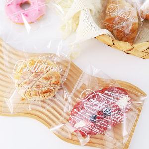 Baking Self-Adhesive Sandwich Transparent Dessert Small Steamed Bun Bag Baking Toast Bread Packaging Bag Ziplock Bag