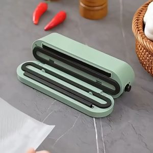 Portable USB charging multifunctional food vacuum sealer with sealing external suction and inflation functions