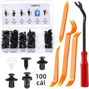Bộ Dụng Cụ Giữ Kẹp Ô Tô - Bộ Kẹp Và Đinh Tán Đa Năng Cho Thân Xe Sửa Chữa Tấm Ốp Cửa Viền Cửa Cản Xe