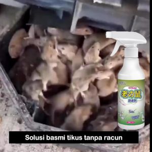 Cairan Pengusir Tikus Semprot | Pembasmi Tikus Alami Tanpa Racun | Semprotan Pembasmi Tikus Ampuh dan Aman/Cocok untuk Mobil Dapur Kantor dan Gudang | Efektif Halau Tikus dengan Aroma yang Aman dan Ramah Lingkungan