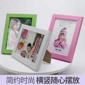 กรอบรูป 6 นิ้ว กรอปรูป กรอบรูปไม้ กรอบรูปใส แต่งบ้าน ตั้งโต๊ะ มีหลายสีให้เลือก G3062