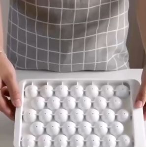 Cetakan Es Batu Bulat 33 Grid / Alat Pencetak Puding Jelly 33 Kotak / Ice Cube Tray Sekat Cetak Bentuk Bola Food Grade cetakan serbaguna bulat