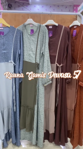 Gamis Wanita Raunapride Jacquard / RGD - 57 / Fashion Muslim Terbaru