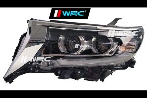 Toyota Land Cruiser Prado FJ150 2018 - Onwards Double Projector Led Headlamp With Signal Running ( Clear + Black )