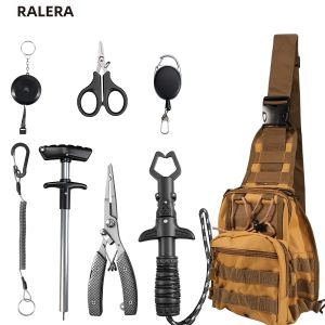 Bộ Dụng Cụ Câu Cá RALERA Với Kìm Kẹp Cá Dụng Cụ Tháo Móc Dao Cắt Dây PE Dụng Cụ Thu Dây Và Túi Đựng - Dụng Cụ Câu Cá Ngoài Trời Bằng Thép Không Gỉ